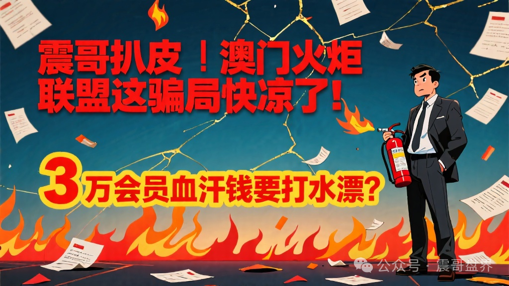 揭秘【澳门火炬联盟】这骗局快凉了！3万会员血汗钱要打水漂？