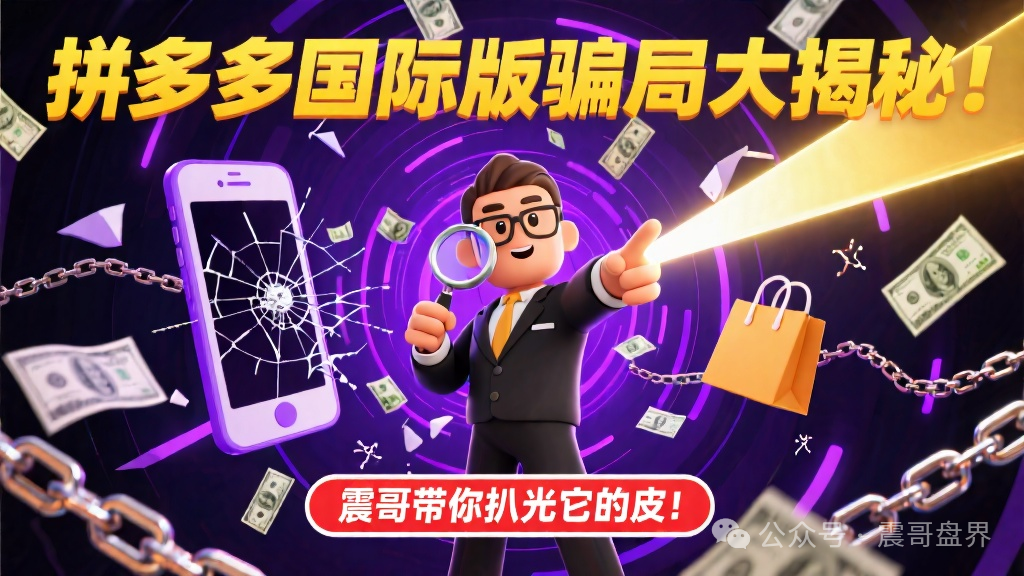 拼多多国际版骗局大揭秘！震哥带你扒光它的皮！