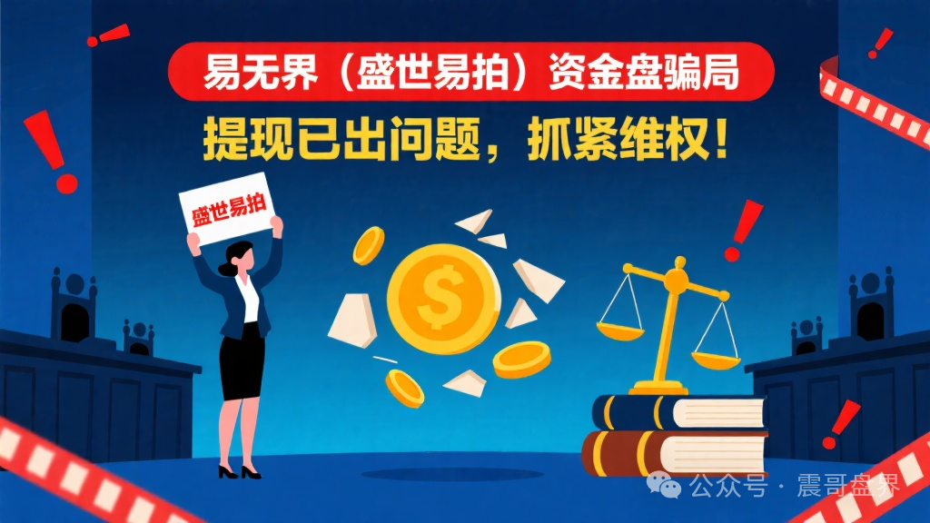 【易无界（盛世易拍）】资金盘骗局，提现已经出问题，抓紧维权！