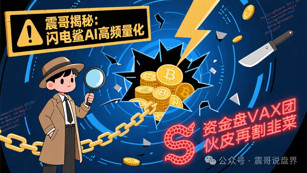 揭秘：闪电鲨AI高频量化资金盘，VAX团伙换皮再割韭菜！