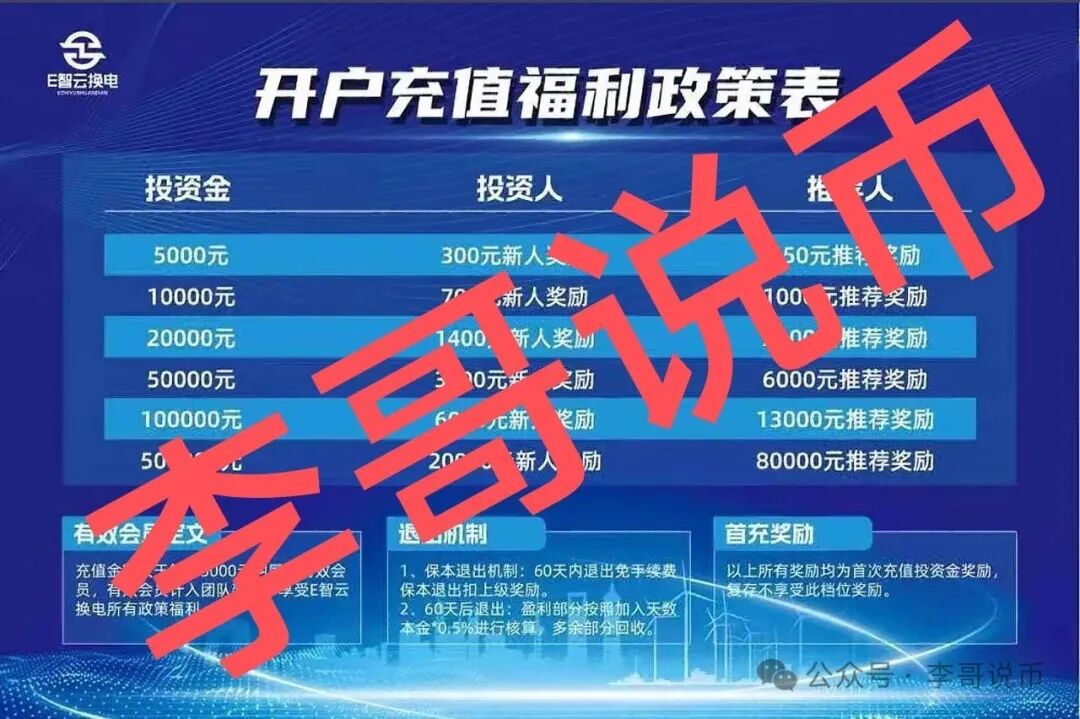 【E智云换电】单柜年收益13.8W没有依据，纯骗！